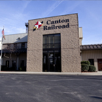 A building with the words canton railroad on it.